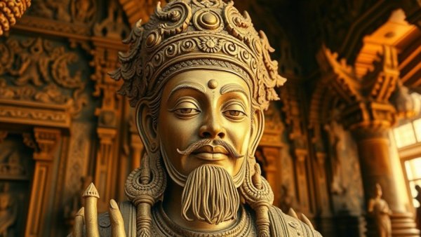 Mustang cultural preservation efforts in ancient statue.