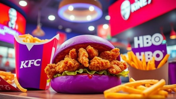 AI-powered creativity and cinematic transformations in fast food branding, featuring KFC, Disney+, and HBO.