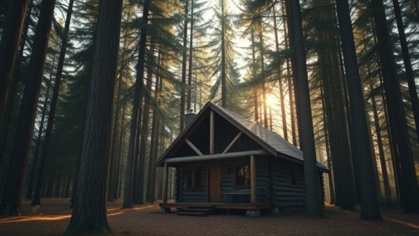 Beautiful Sea Ranch Retreat nestled in forest setting.