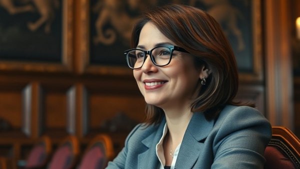 Venezuela interim president Delcy Rodriguez in formal setting.