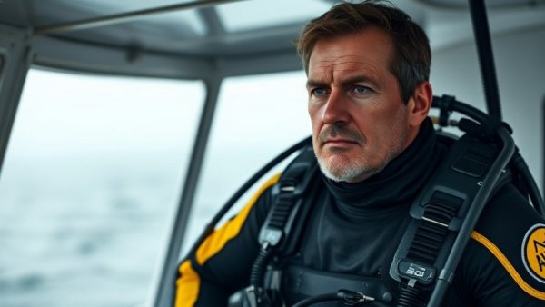 Turkey Marmara Sea crisis diver on a boat in calm sea