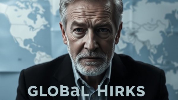 Global Risks for 2026 discussion with abstract world map background.