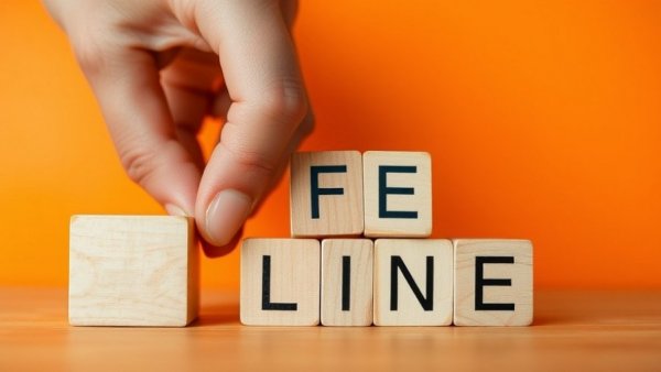 Wooden blocks spelling LIFE and LINE, how teaching saved my life.