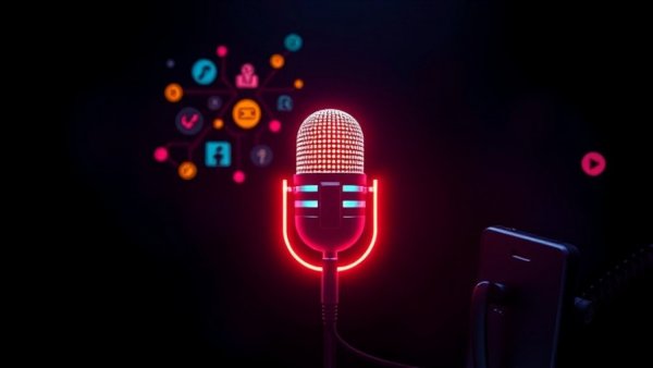 Podcast cover highlighting digitalization in MRO with tech icons and microphone.