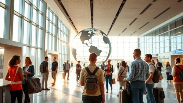 Halifax Stanfield Volunteer Program volunteers assisting travelers in airport
