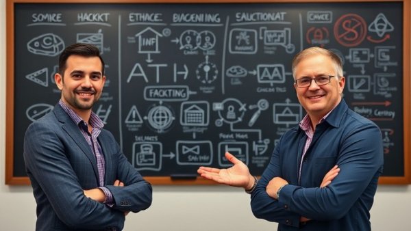 Zero Trust and IAM in cybersecurity presentation with speakers and diagrams.