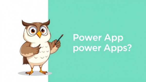 Cartoon owl next to Power Apps question for African Innovators.