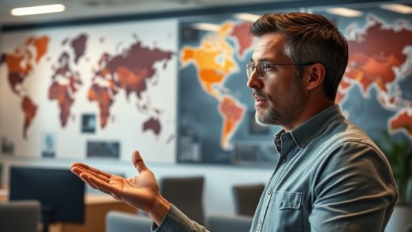 Presentation on Personal Intelligence in Google Search for Kids in a modern office.