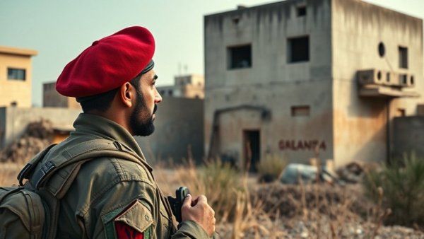 Syria unrest Raqqa prison security with soldier monitoring.