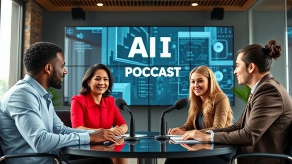 AI policy and governance for Africa discussion in an online podcast setting.