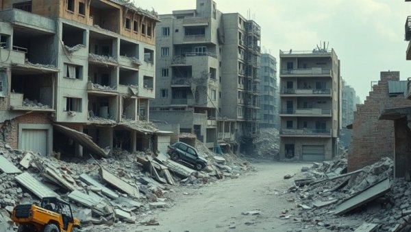 Gaza community initiative: post-conflict urban ruins.