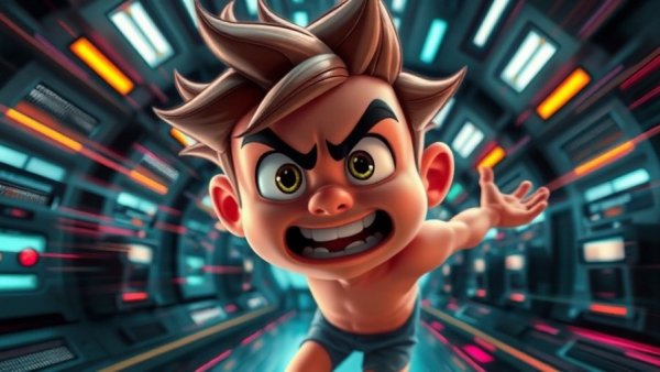 Dynamic animation character in UE5 Tweener Tool display.