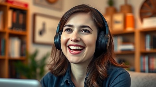 Woman sharing in-laws jokes popularity in a casual setting.