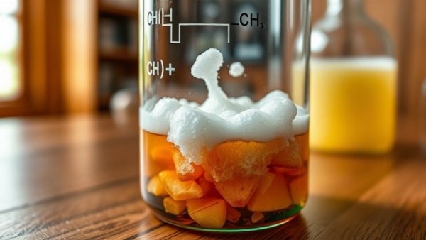 Chemical reaction in a beaker illustrating how to relight a flame using chemistry.