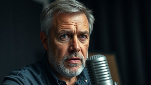 AI Educator discussing productivity solutions in a studio.