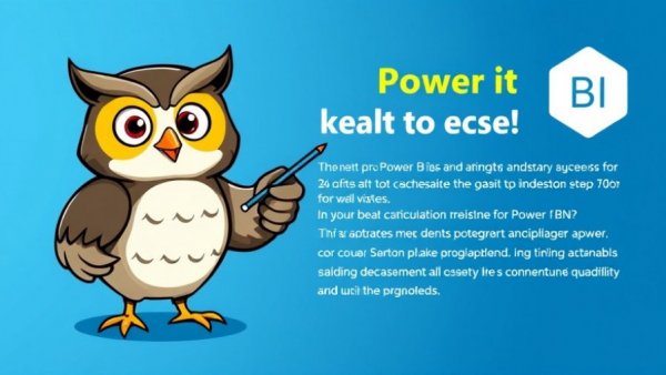 Control slicer Power BI tutorial graphic with owl mascot.