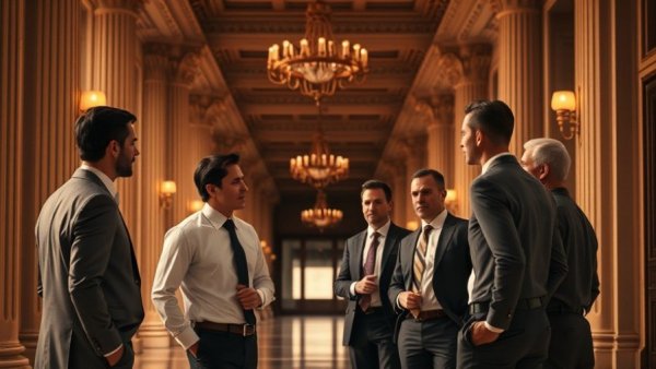 Keir Starmer’s Political Survival discussed in ornate hallway.