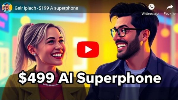 $499 AI Superphone discussion thumbnail with two people.