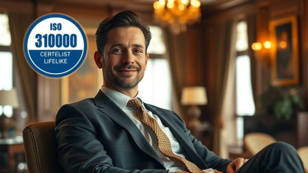 Afreximbank ISO 31000 certified professional in a refined office.