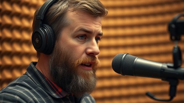 Man explaining tips for getting answers from ChatGPT in a studio.