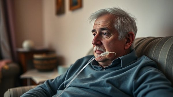 Former smoker contemplating impacts on family life at home.