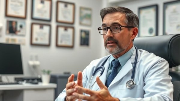 Doctor discussing if birth control causes weight gain.