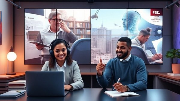 Virtual podcast on AI and security, featuring diverse panelists.