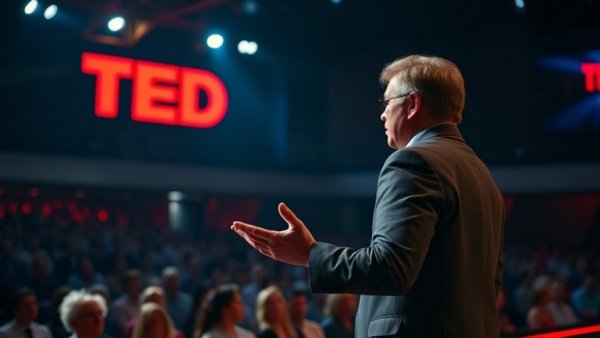 What AI Can't Offer You speech, TED talk with engaging speaker.