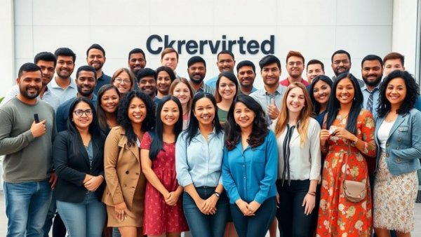 Encircle Technologies team celebrating partnership, group photo.