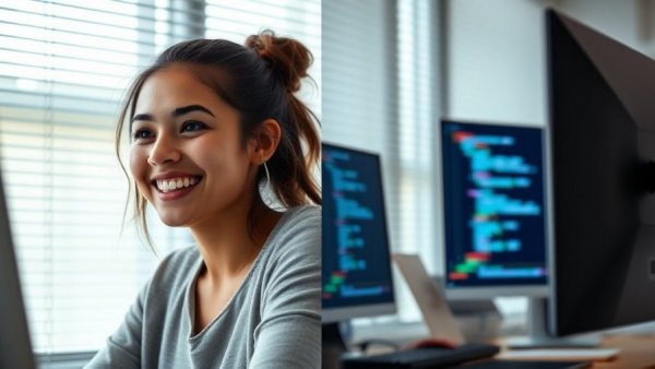AI Africa film makers and developers at work coding session.