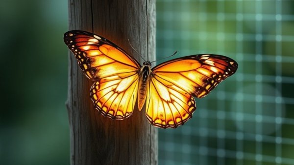 Butterfly with AI image generation overlay for Jetpack Social Updates.