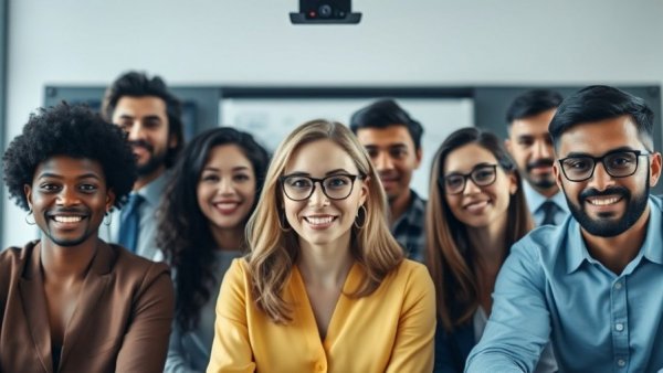 Diverse virtual meeting discussing AI policy and governance for Africa.