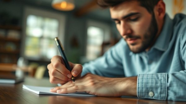 Close-up of person writing in a notebook, emphasizing the importance of writing in education.