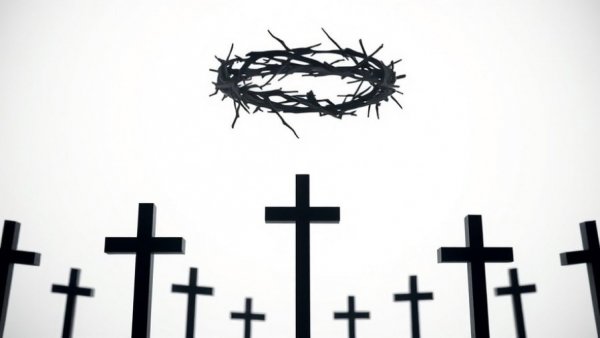 Good Friday sacrifice reflection with crown of thorns.