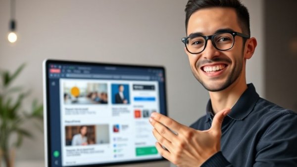 Claude Co-work capabilities tutorial interface with smiling individual.