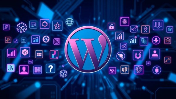 WordPress 7.0 AI features in a futuristic blue theme