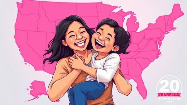 Celebration of 20 Years of Rubella Elimination with mother and child