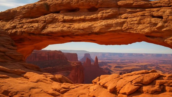 National Parks Weekend Getaways scenic archway with canyon view.