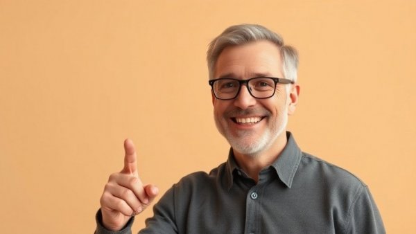 Smiling man pointing to text about using Cloud Code for business efficiency.