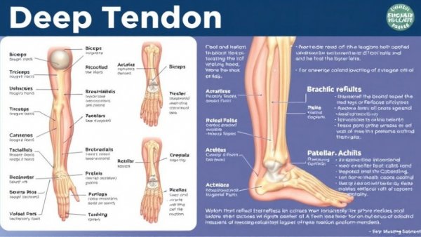Deep tendon reflexes educational chart for nurses.
