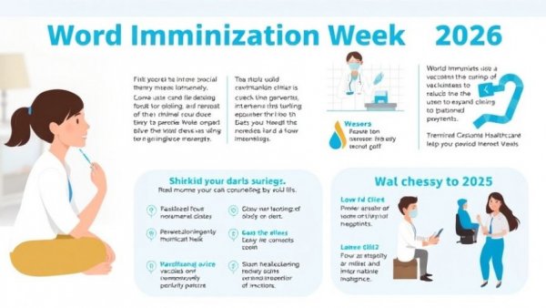 World Immunization Week 2026 healthcare service infographic