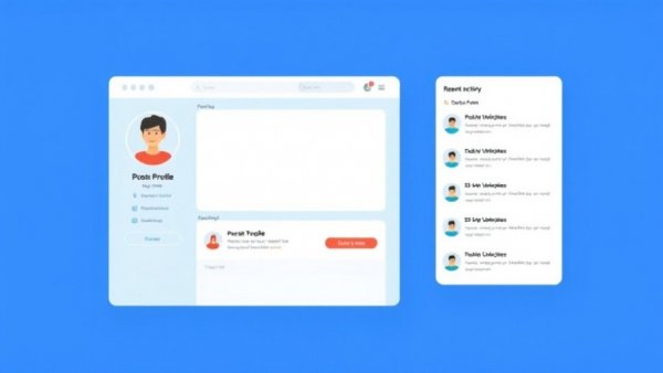 Short-form blogging theme interface with user profile and posts.