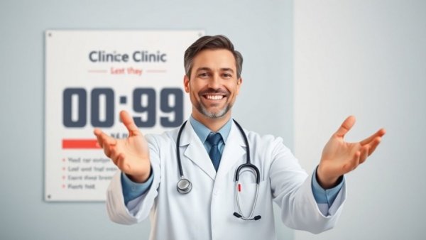 Case Clinic Bweyogerere opens doors with professional smiling doctor.