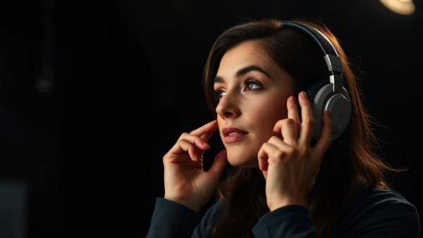 Woman discussing Michael Jackson's support for Palestine in a podcast.