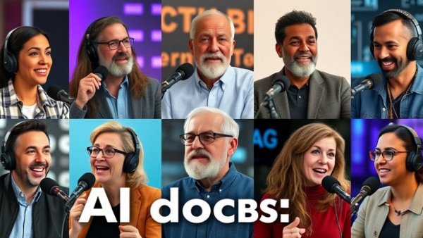 Collage of podcast speakers on AI policy and governance for Africa.