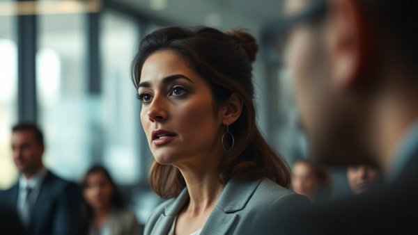 Google staff unionize over AI weapons fears, woman speaking on topic.