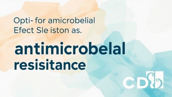 CDC combats antimicrobial resistance infographic with text and logo.