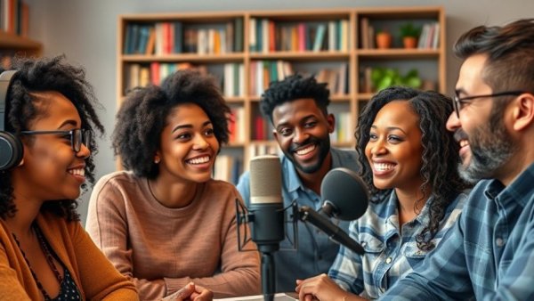 Virtual podcast about protecting AI API keys with diverse speakers.