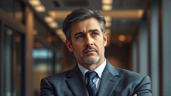 Mature gentleman in business attire thinking about Africa Trade