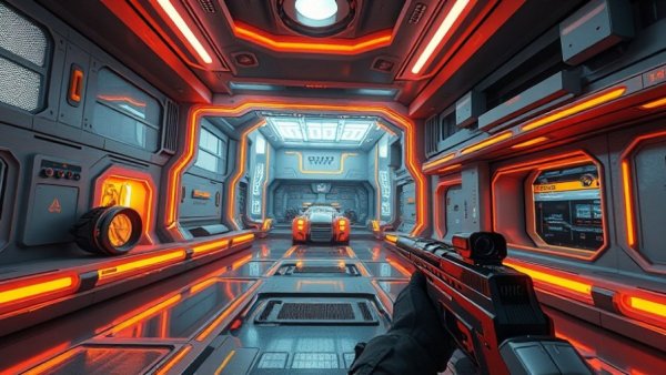 Virtual environment in Unreal Engine game scene